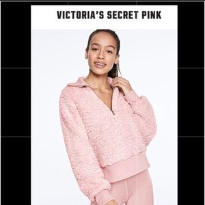 NEW PINK Victoria’s Secret Sherpa Sweater